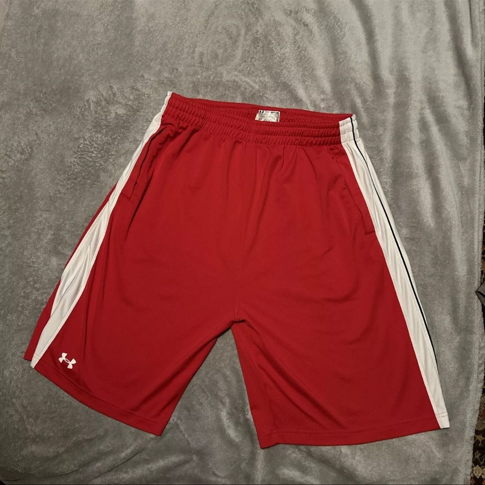 Under Armour Red/White Shorts